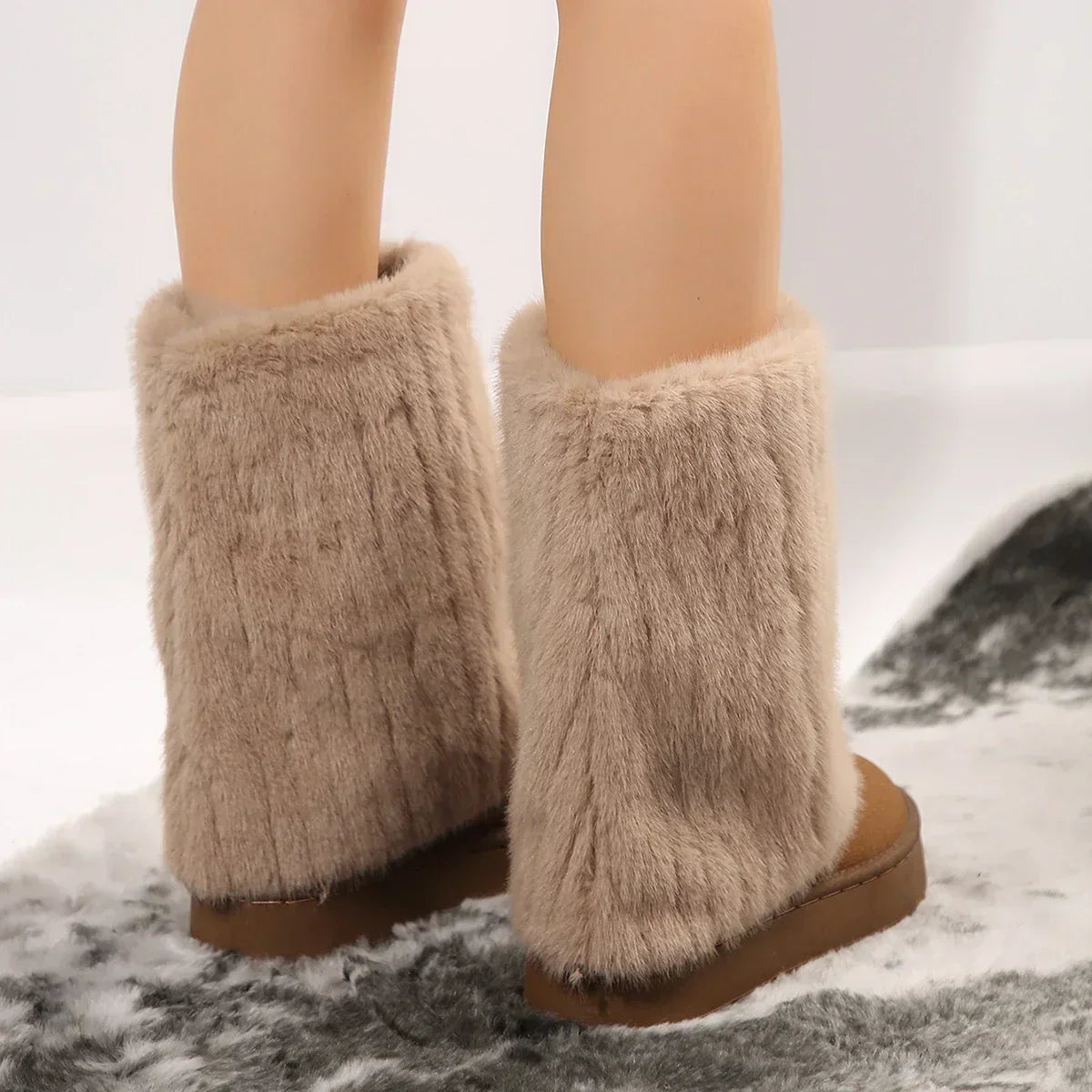 Isana | Botas para senhora | Cano alto com sola de plataforma