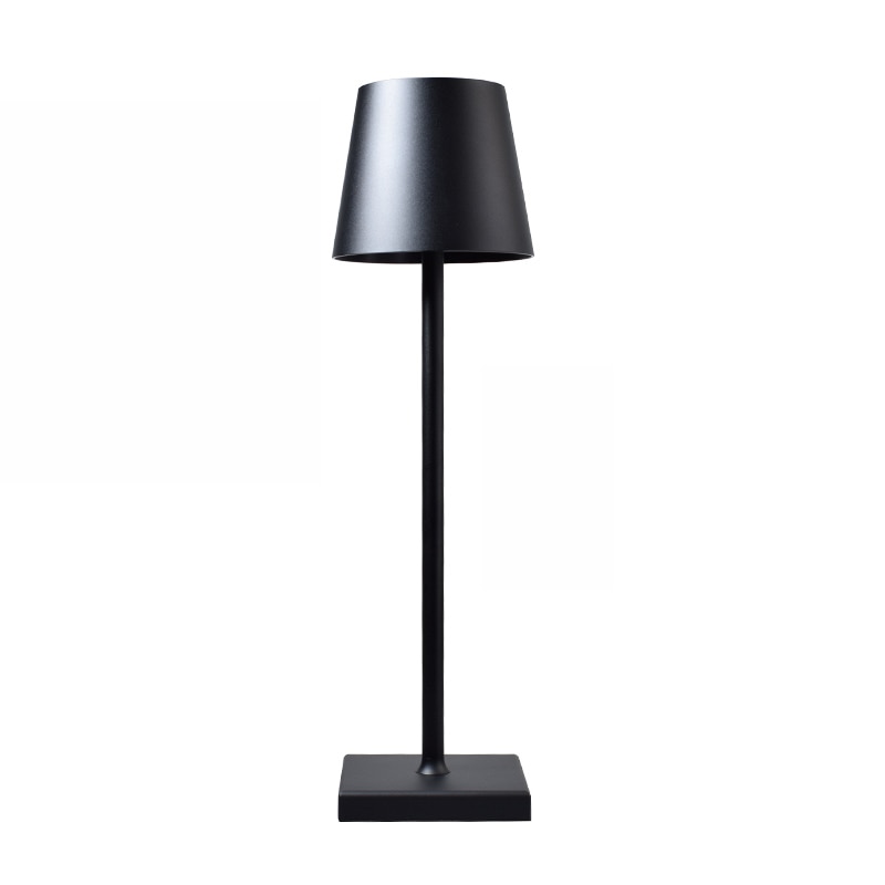 NOUVEAU RICHE Kabellose Tischleuchte Wiederaufladbar Modernes Design Schwarz