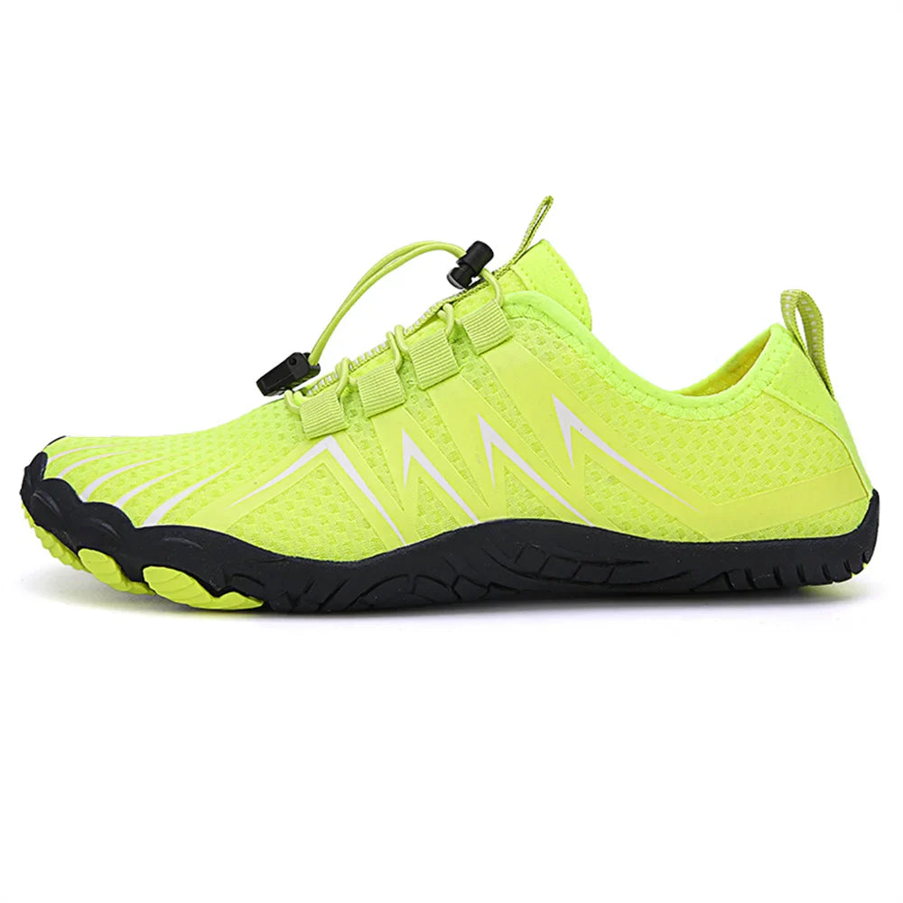 NOUVEAU RICHE Unisex Wasserdichte Barfußschuhe Zum Schwimmen Wandern Strand Grün 1