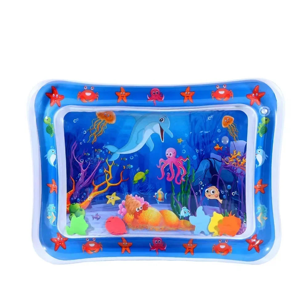 NOUVEAU RICHE Aufblasbare Baby-Bauchlage-Wassermatte - Sensorik-Spielmatte & Entwicklungs-Aktivitätsspielzeug für Babys 8
