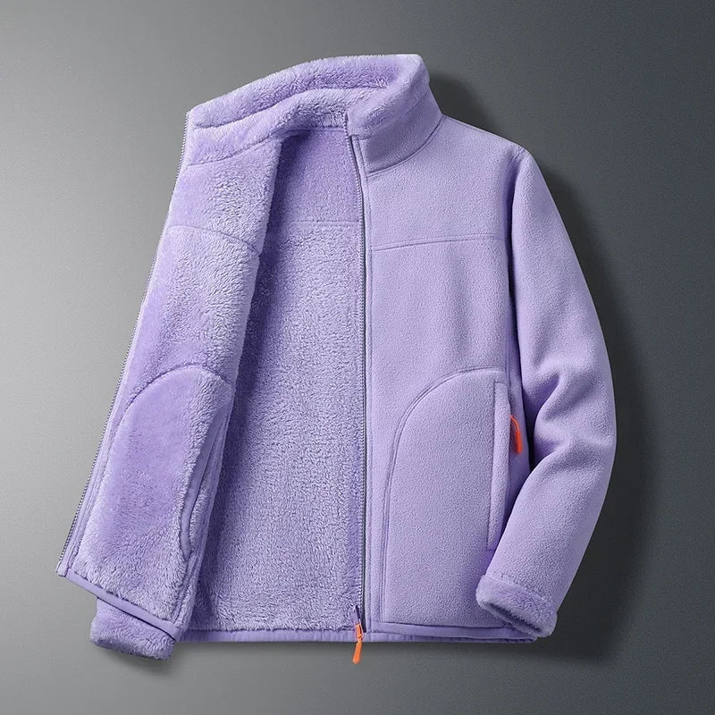 NOUVEAU RICHE Damen Skijacke – Winterjacke mit Durchgehendem Reißverschluss
