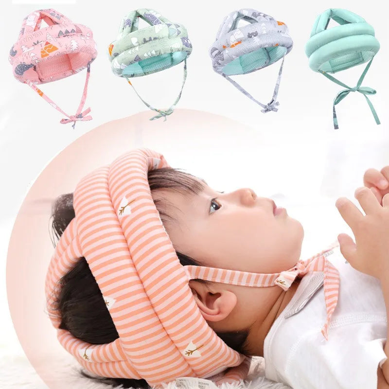 NOUVEAU RICHE Baby-Sicherheitshelm zum Krabbeln & Laufen - Atmungsaktive Mesh-Kopfschutzkappe