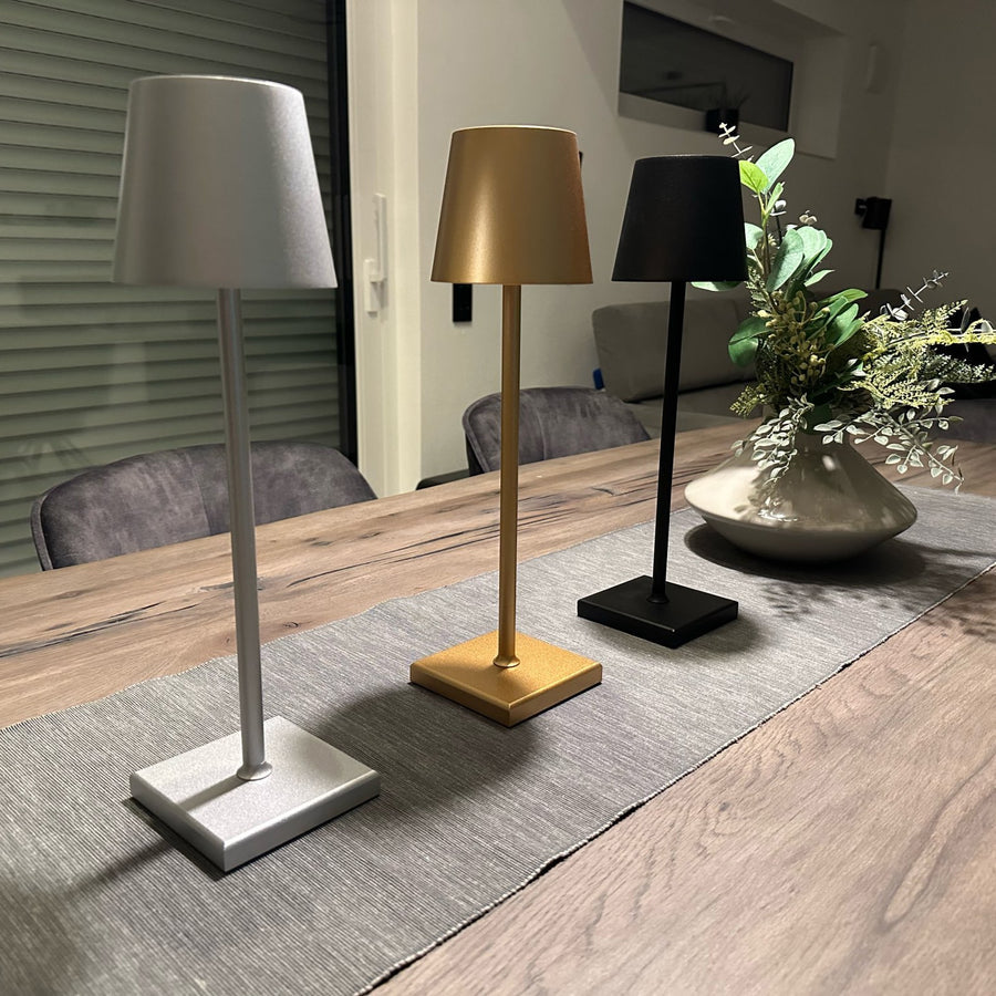 NOUVEAU RICHE Kabellose Tischleuchte Wiederaufladbar Modernes Design