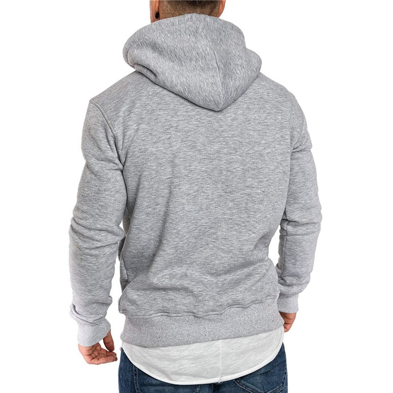 NOUVEAU RICHE Ranches | Legerer Hoodie für Herren - Mit Känguru-Tasche und weißem Kordelzug