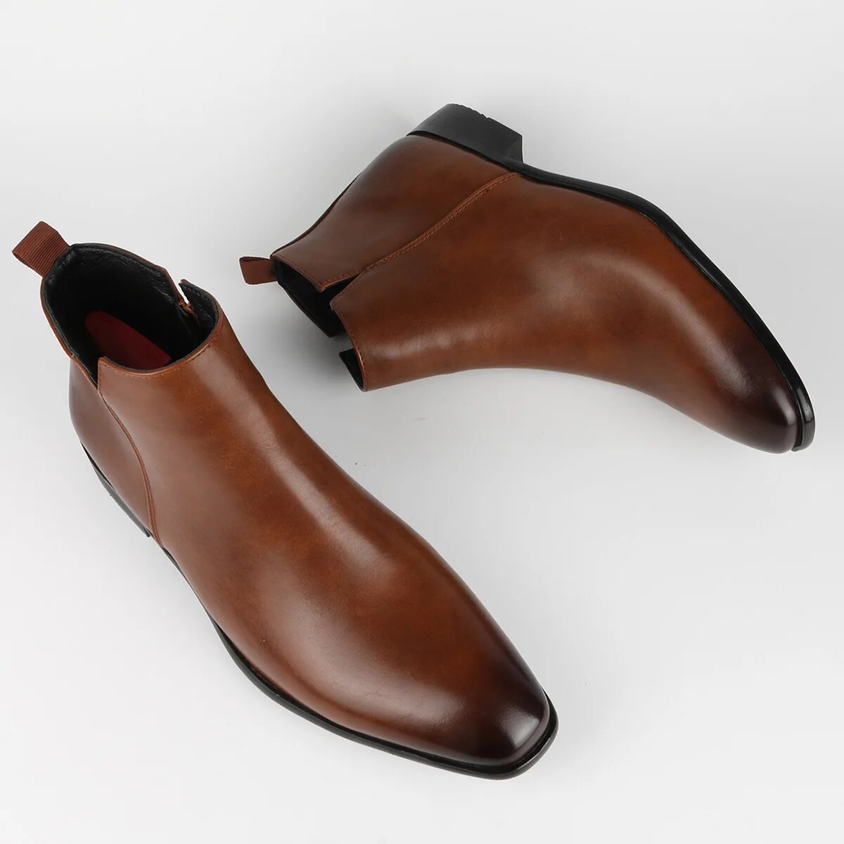NOUVEAU RICHE Herren Chelsea-Stiefel Leder Klassisch Handgefertigt