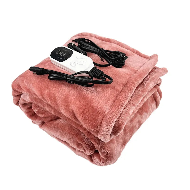 NOUVEAU RICHE Autoheizdecke Mit Timer 9 Stufen Ideal Für Unterwegs - Heizdecken Rosa
