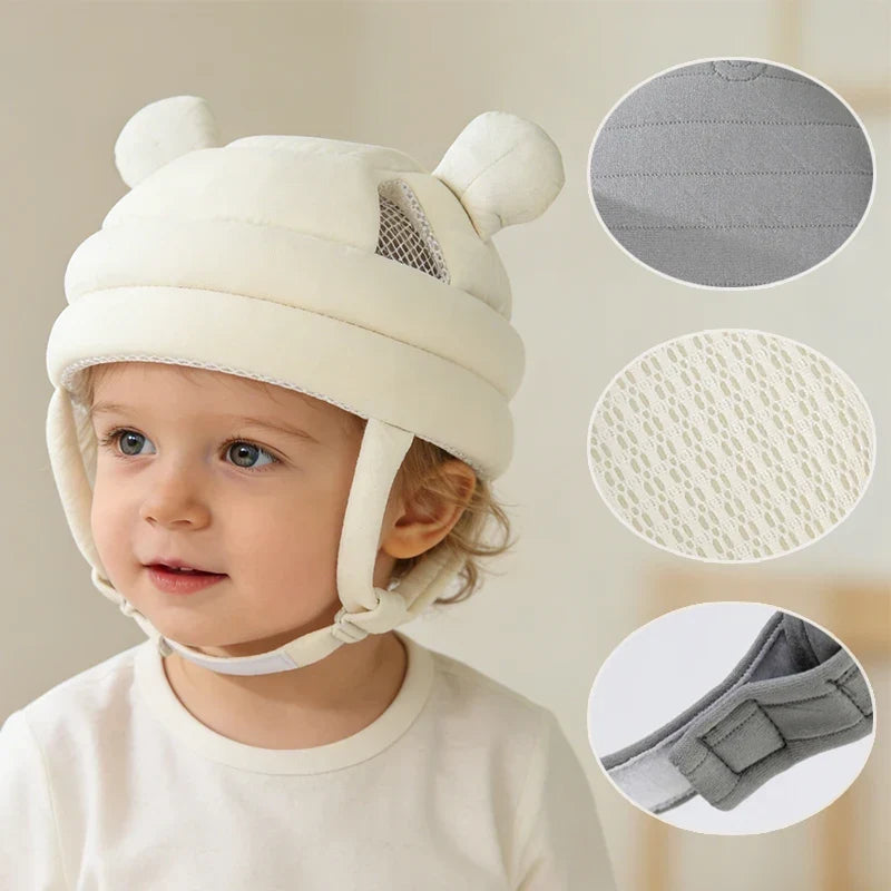 Baby 360 Kopfschutzhelm - Atmungsaktive Sturzschutzkappe zum Laufen & Krabbeln