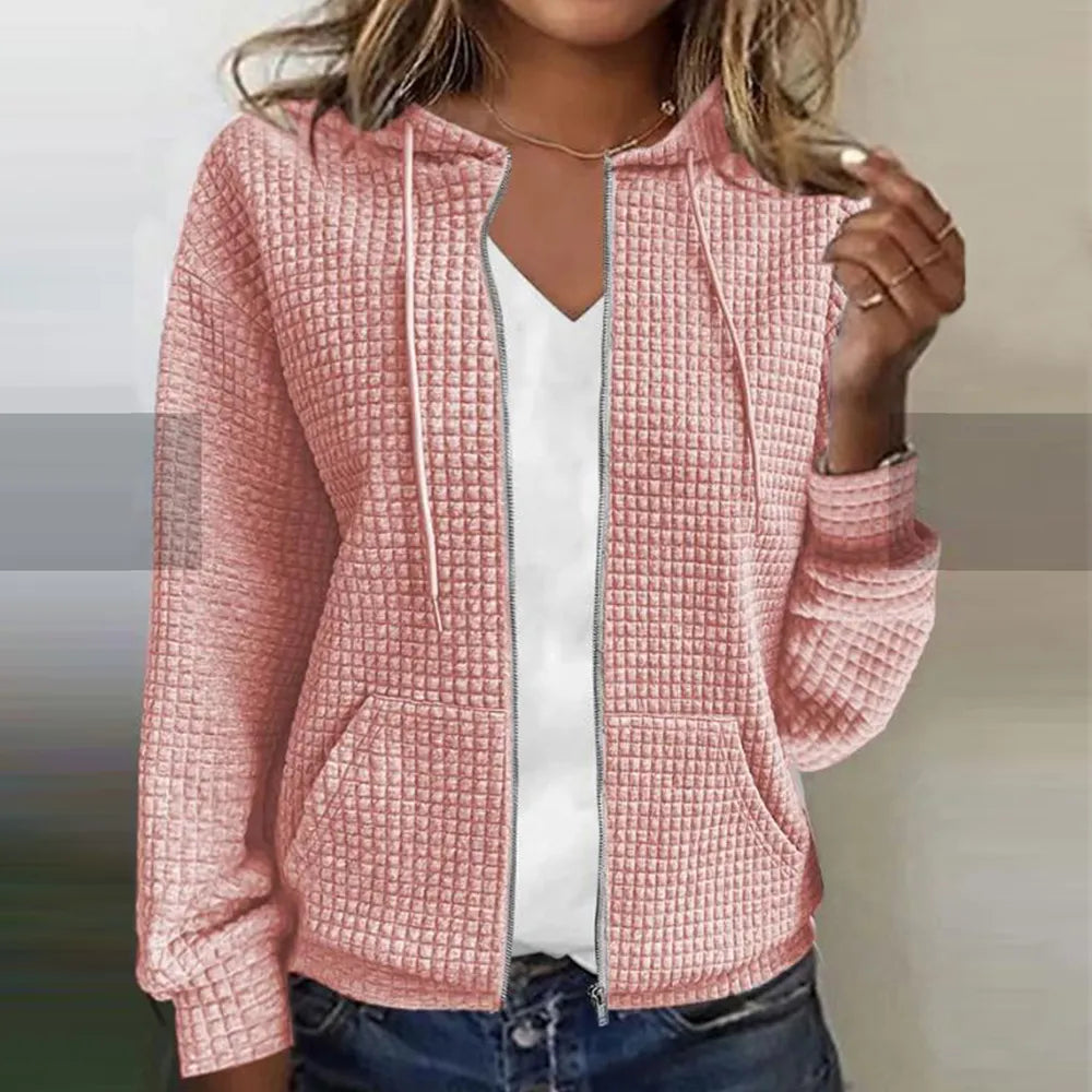 NOUVEAU RICHE Damen Jacke – Schicke Wasserabweisende Außenschicht für Vielseitigen Einsatz Rosa