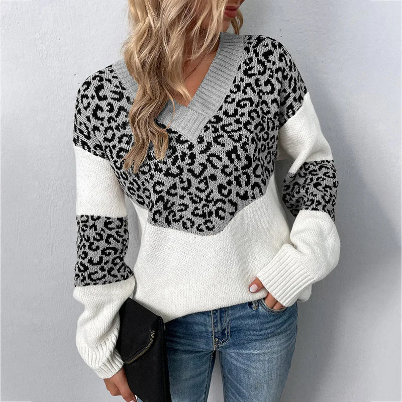 Solis | Damen Pullover | Langarm mit Kontrastabschnitten