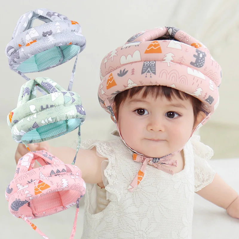 NOUVEAU RICHE Baby-Sicherheitshelm zum Krabbeln & Laufen - Atmungsaktive Mesh-Kopfschutzkappe