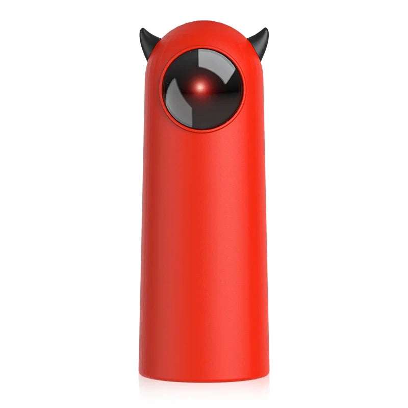 NOUVEAU RICHE Automatisches Katzen-Laserspielzeug mit 360° unregelmäßiger Rotation – Interaktives, smartes elektronisches Beschäftigungs- & Bewegungsspielzeug für Wohnungskatzen & Kätzchen Rot