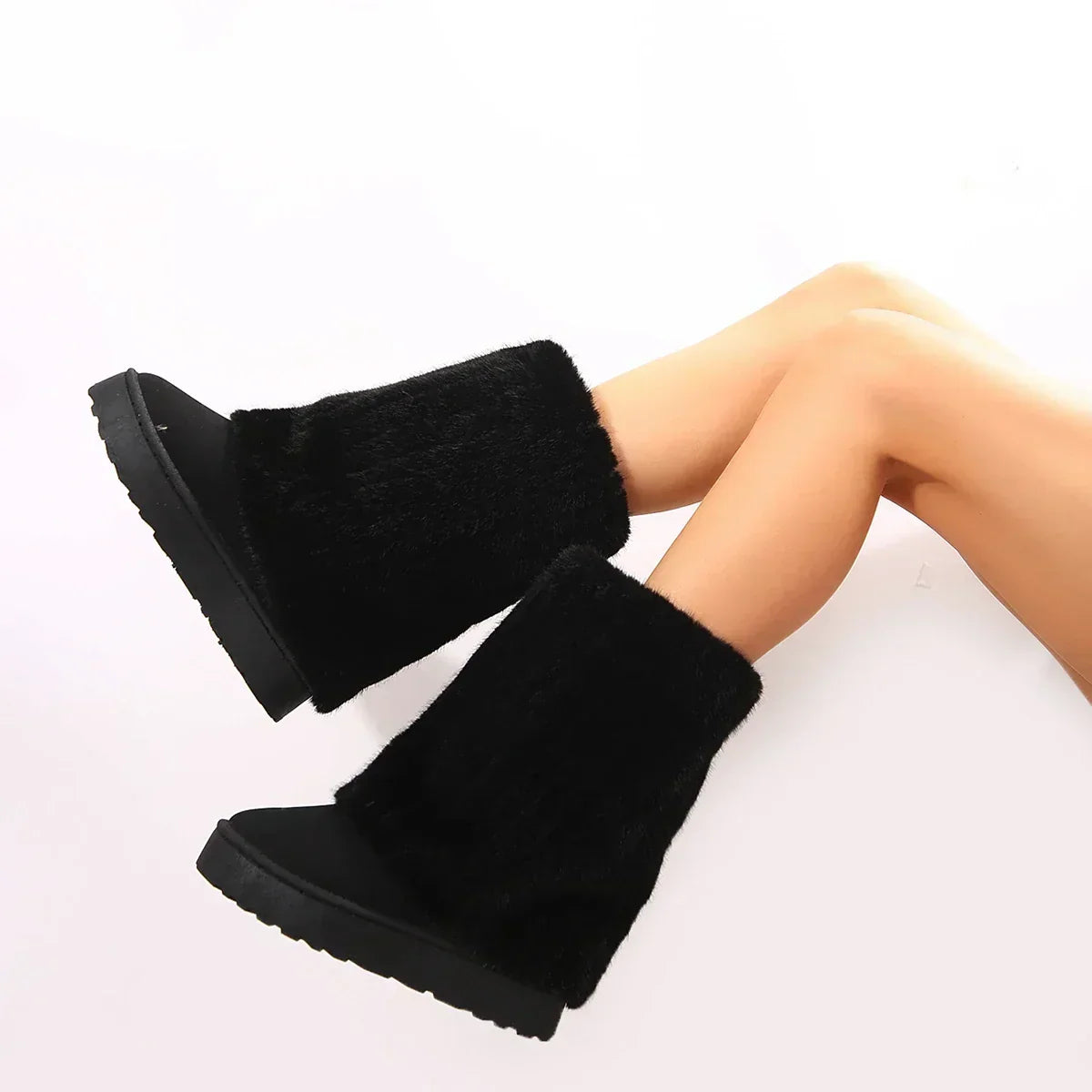 Isana | Botas para senhora | Cano alto com sola de plataforma