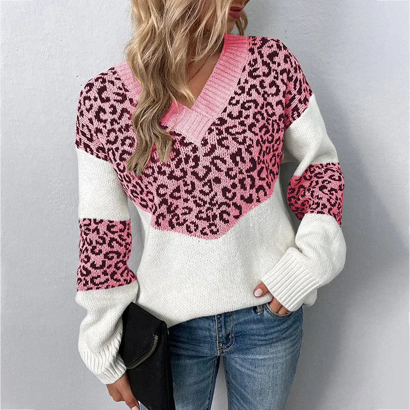 Solis | Damen Pullover | Langarm mit Kontrastabschnitten