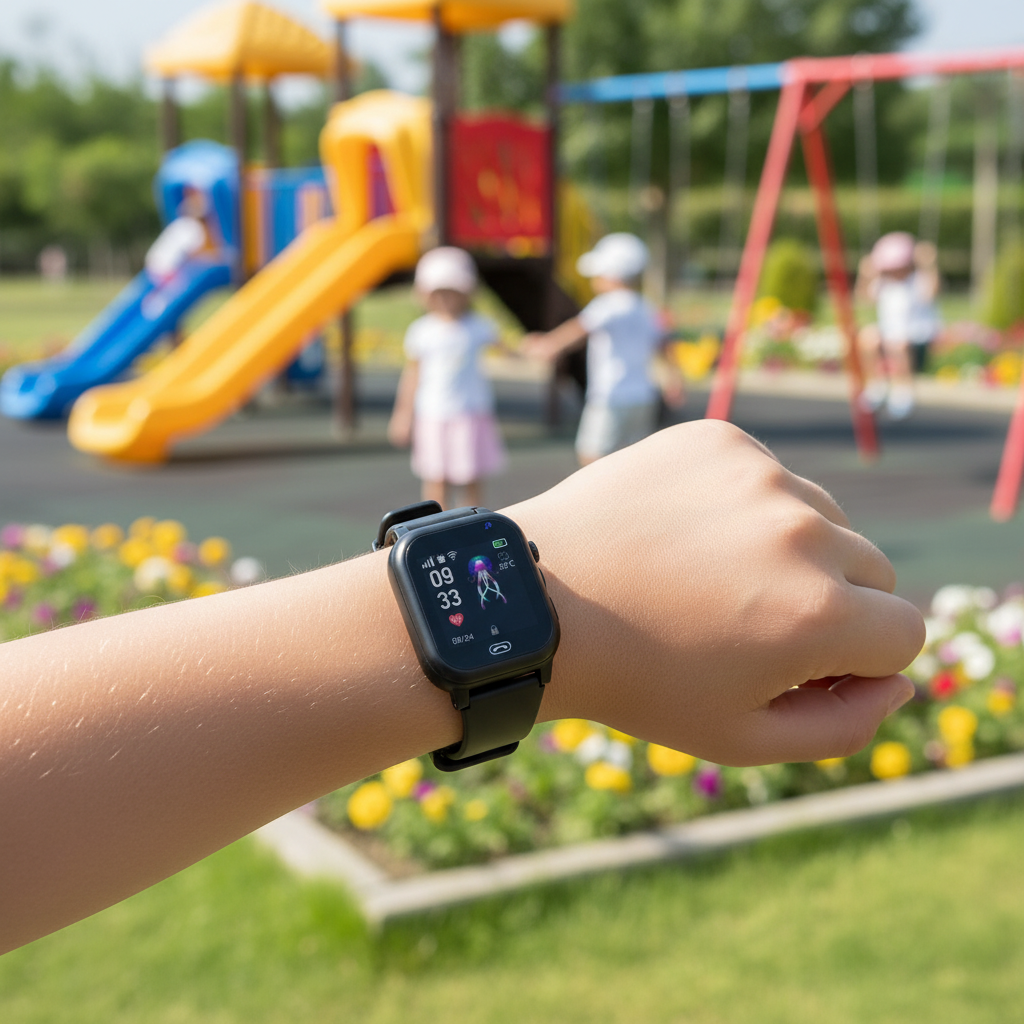 4G Kinder GPS Smartwatch Videoanrufe SOS und Lernspiele für Kinder