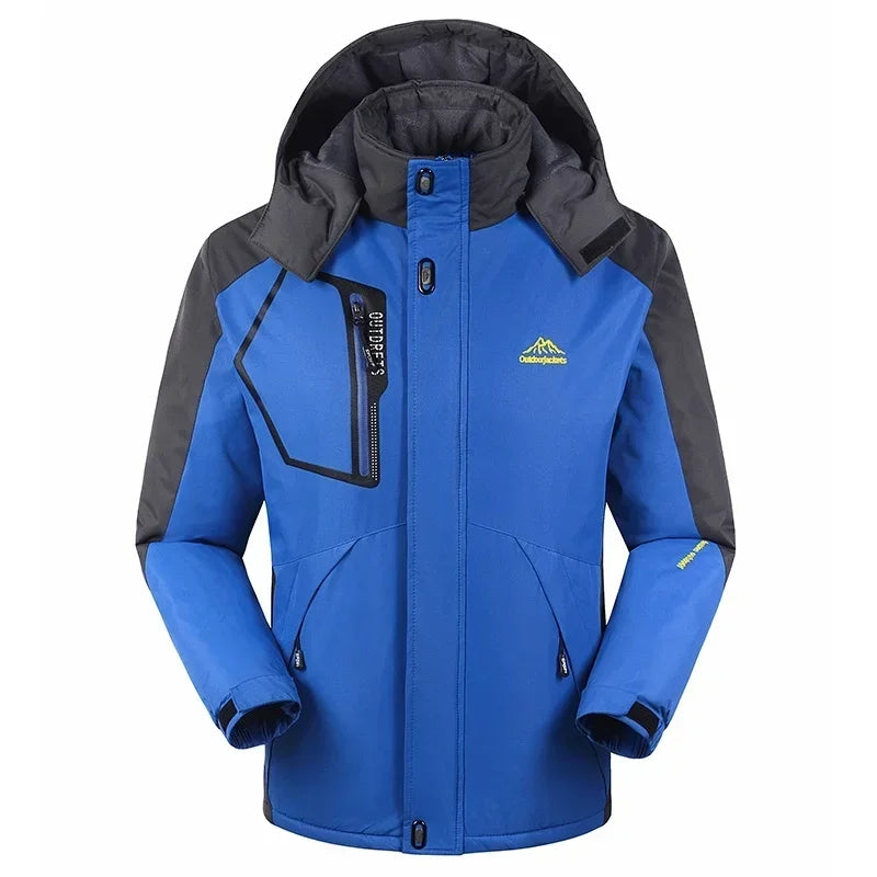 NOUVEAU RICHE Herren-Skijacke mit Kapuze Winter-Oberbekleidung Winterfest Dunkelblau