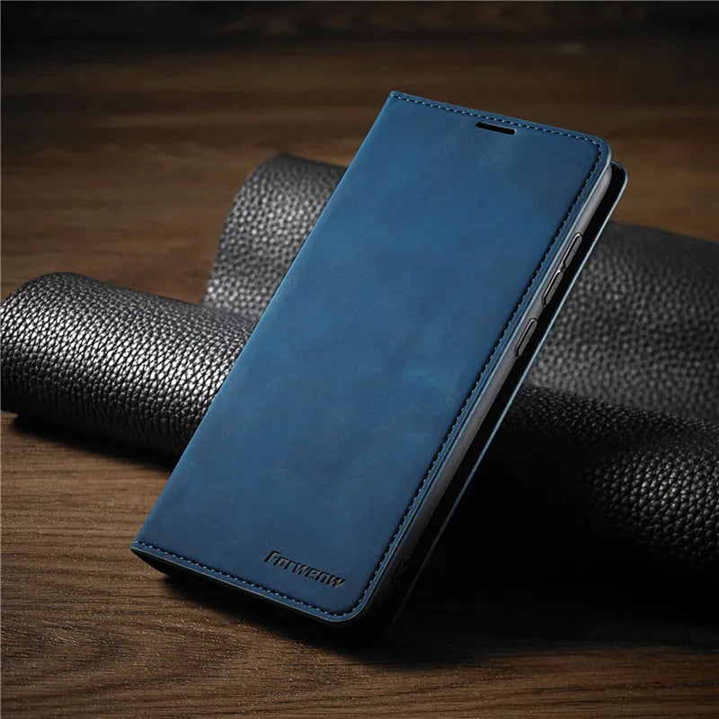 NOUVEAU RICHE Magnetische iPhone-Hülle – GripFold Blau
