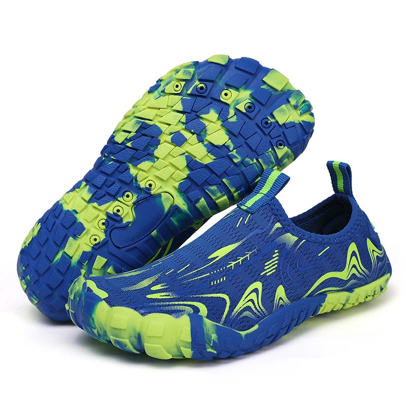 NOUVEAU RICHE Unisex Reinschlüpfen Barfußschuhe Wasserdichte Sohle Grün