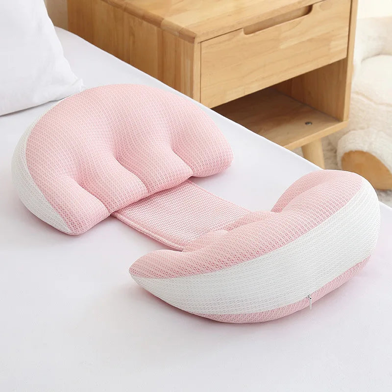 U-Shaped Pregnancy Pillow for Side Sleepers - Ergonomic Full-Body Nursing and Support Pillow for Belly Support, Waist and Back Pain Relief