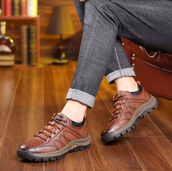NOUVEAU RICHE Lederschuhe Männer Komfortsohle Blau Leder Größe 40 bis 46