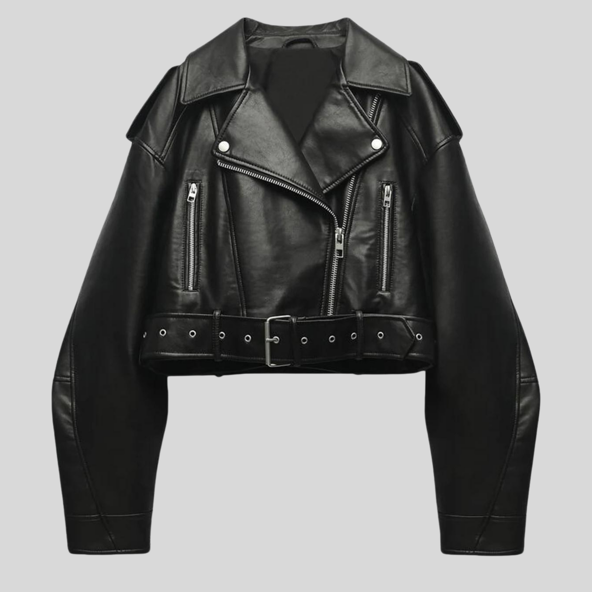 NOUVEAU RICHE Damen Jacke Alltag Stilvolle Eleganz Konturen Hervorhebung Schwarz