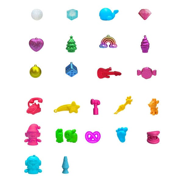 NOUVEAU RICHE Squishy Fidget Adventskalender für Kinder – 24 Squishies, Stretch- & Sensorik-Spielzeug, Countdown bis Weihnachten, ab 3 Jahren