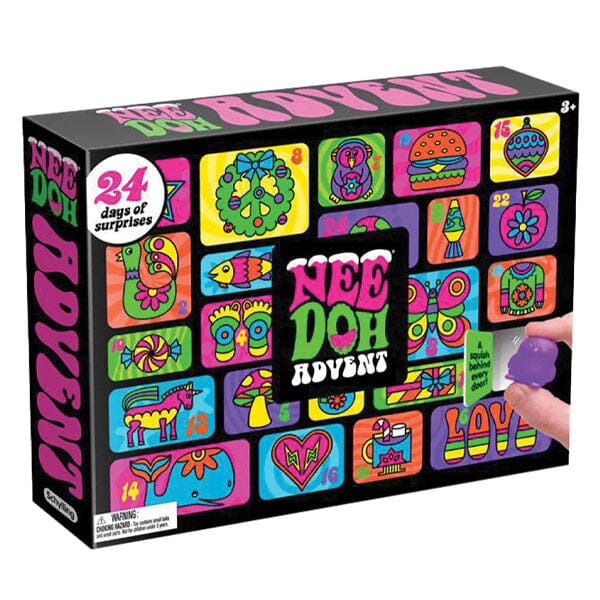 NOUVEAU RICHE Squishy Fidget Adventskalender für Kinder – 24 Squishies, Stretch- & Sensorik-Spielzeug, Countdown bis Weihnachten, ab 3 Jahren