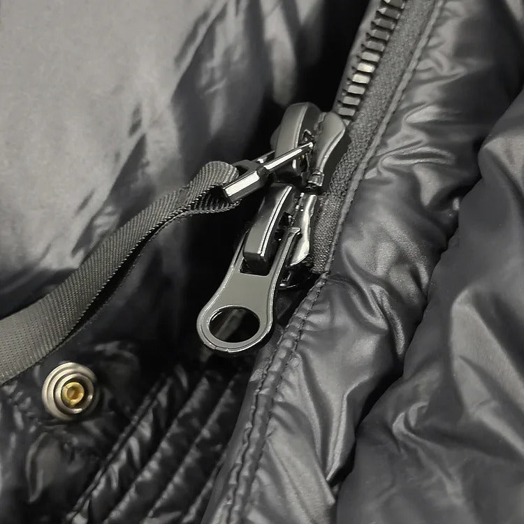 NOUVEAU RICHE Damen Daunen-Winterjacke Wasserdichte Warm Look Winterwetter