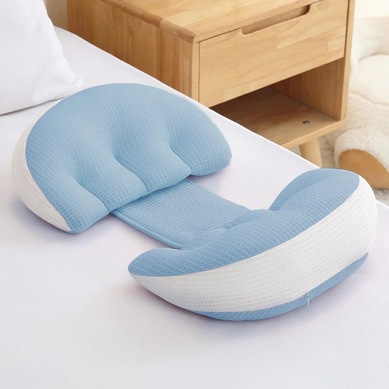 U-Shaped Pregnancy Pillow for Side Sleepers - Ergonomic Full-Body Nursing and Support Pillow for Belly Support, Waist and Back Pain Relief