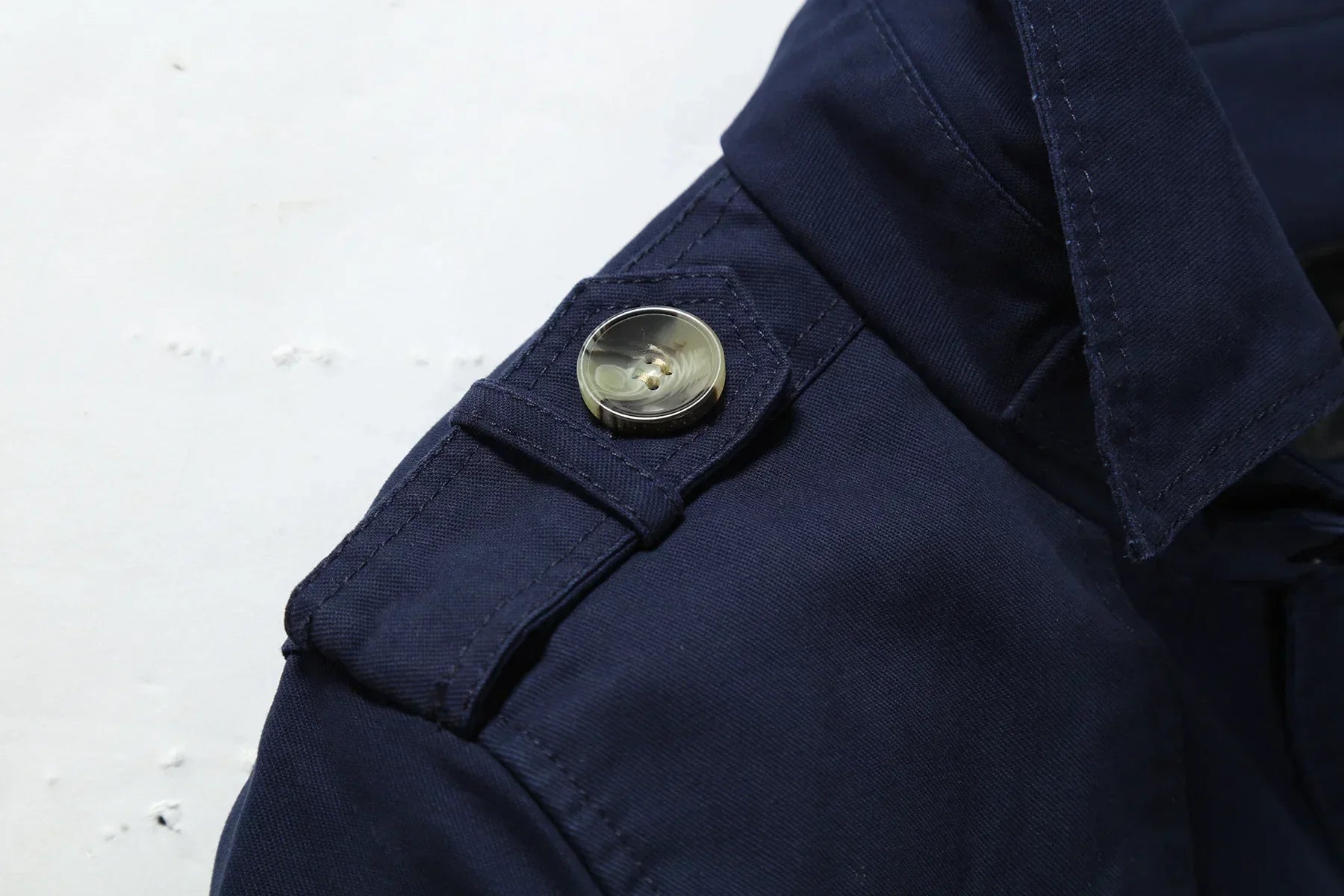 NOUVEAU RICHE Herren Stylischer Langer Herbst-Trenchcoat Für Offizielle