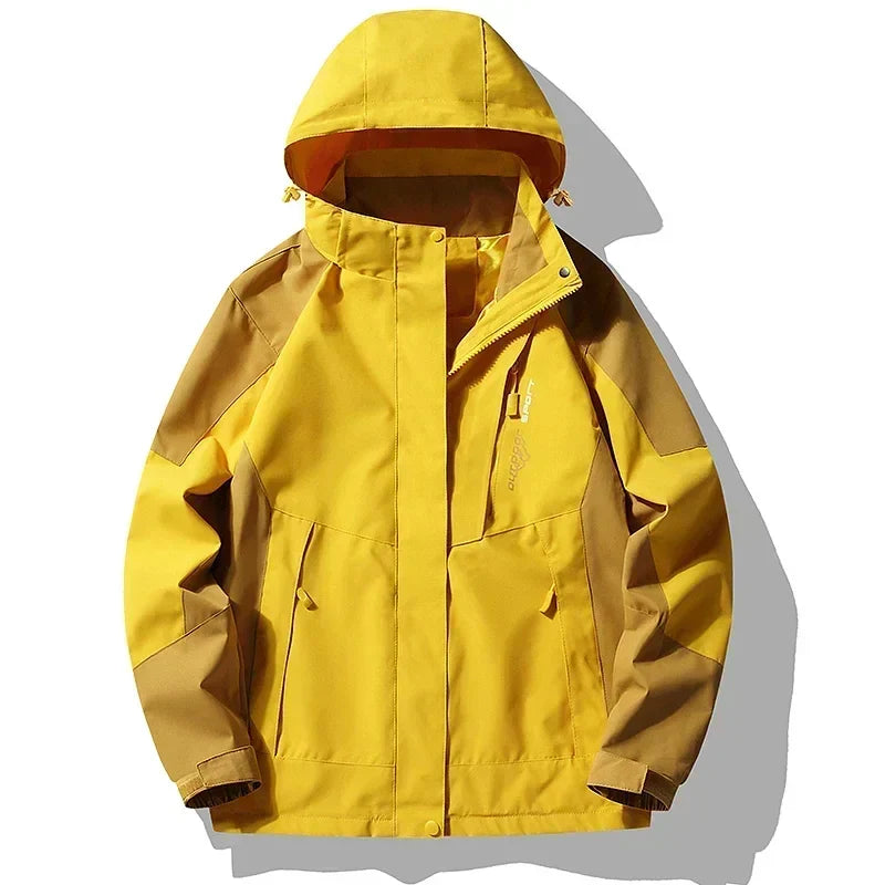 NOUVEAU RICHE Gorpcore Abenteuerjacke Winddicht Wasserdicht Gelb