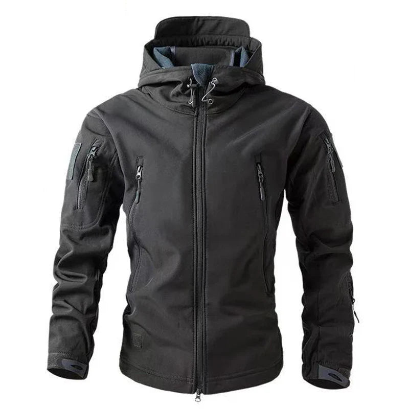 NOUVEAU RICHE Herren Regenjacke – Wasserdichte Oberbekleidung mit Windabweisendem Design Grau