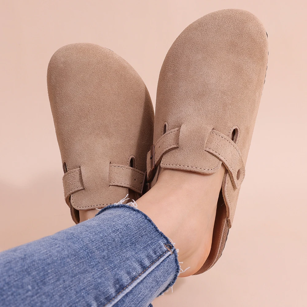 NOUVEAU RICHE Sandalen Damen Komfort Fußbett Unterstützung Weiche Sohle