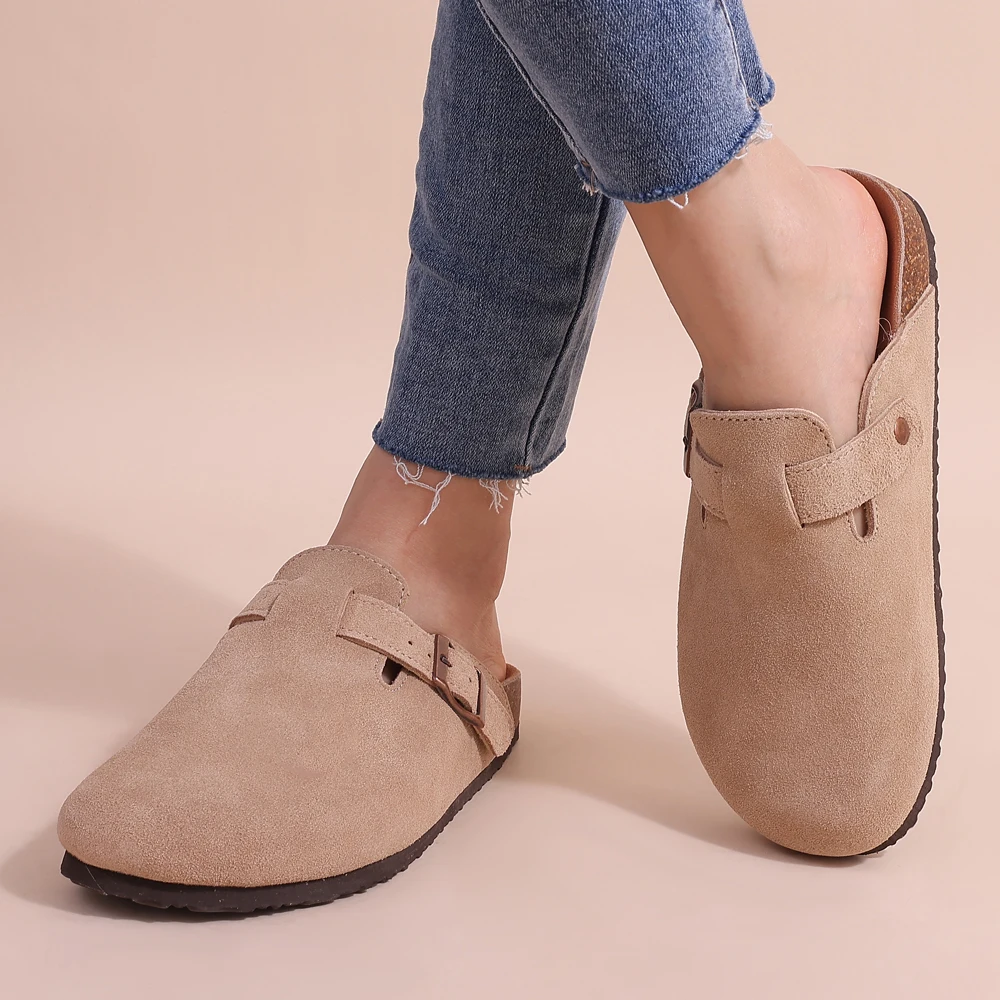 NOUVEAU RICHE Sandalen Damen Komfort Fußbett Unterstützung Weiche Sohle