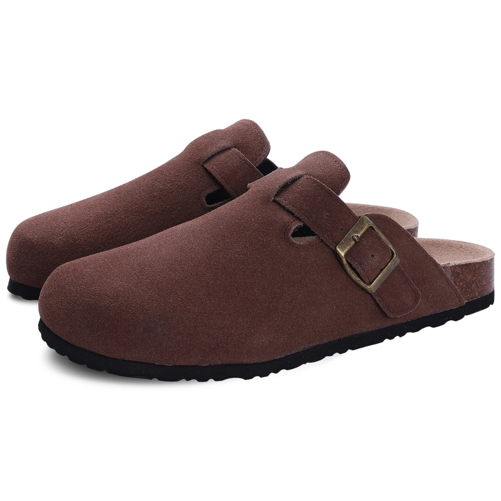 NOUVEAU RICHE Sandalen Damen Komfort Fußbett Unterstützung Weiche Sohle Rot