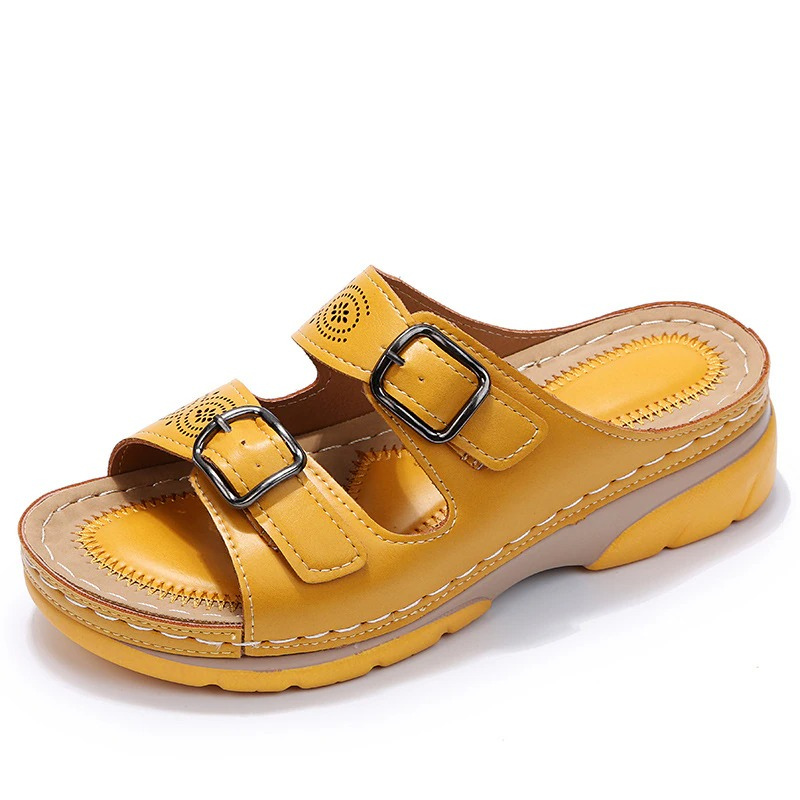 NOUVEAU RICHE Sandalen Damen Weiches Fußbett Gepolstert Für Komfort