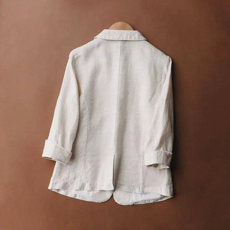 NOUVEAU RICHE Leinen Blazer Weiche Leichte Sommerjacke