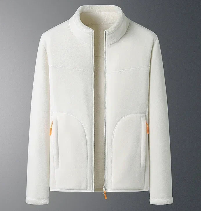 NOUVEAU RICHE Damen Skijacke – Winterjacke mit Durchgehendem Reißverschluss Beige