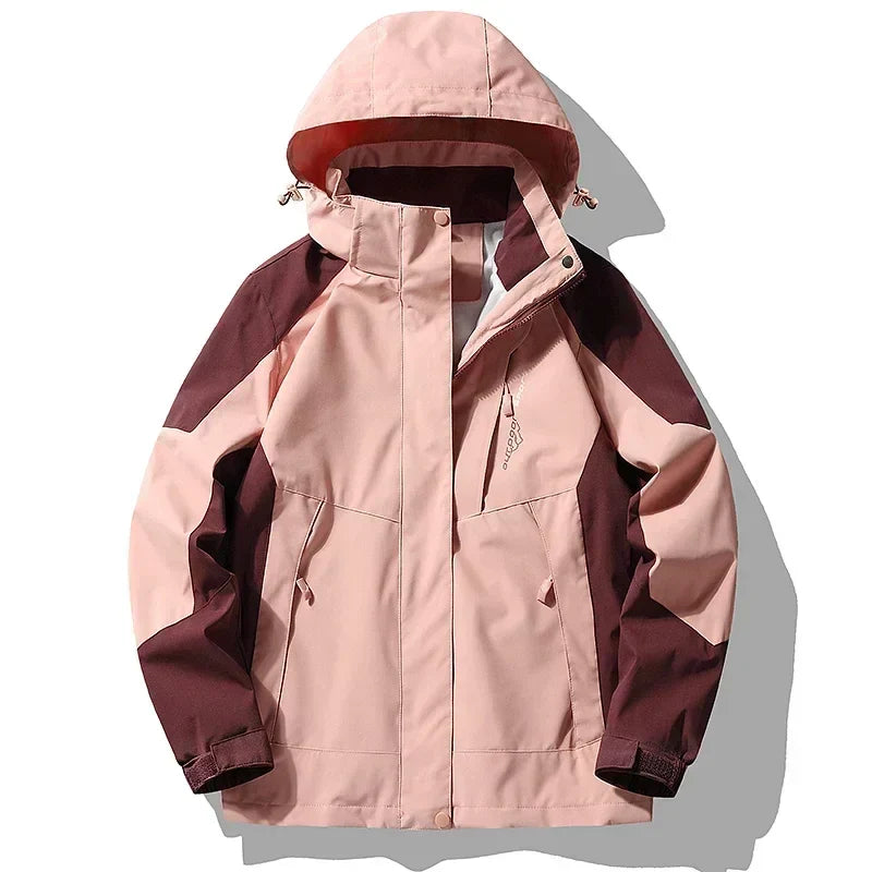 NOUVEAU RICHE Gorpcore Abenteuerjacke Winddicht Wasserdicht Pink