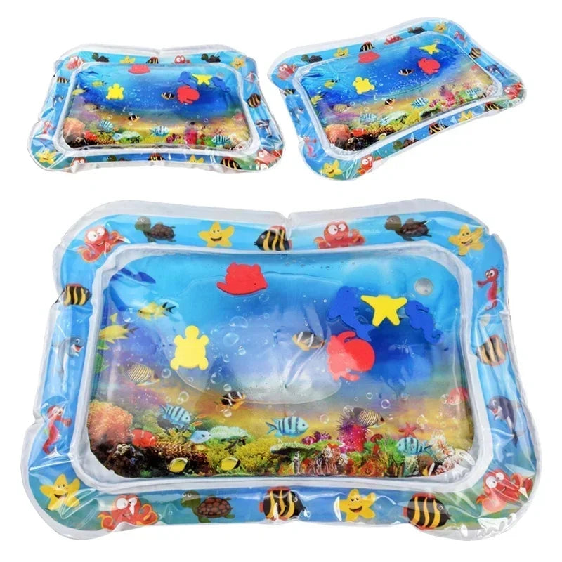 NOUVEAU RICHE Aufblasbare Baby-Bauchlage-Wassermatte - Sensorik-Spielmatte & Entwicklungs-Aktivitätsspielzeug für Babys