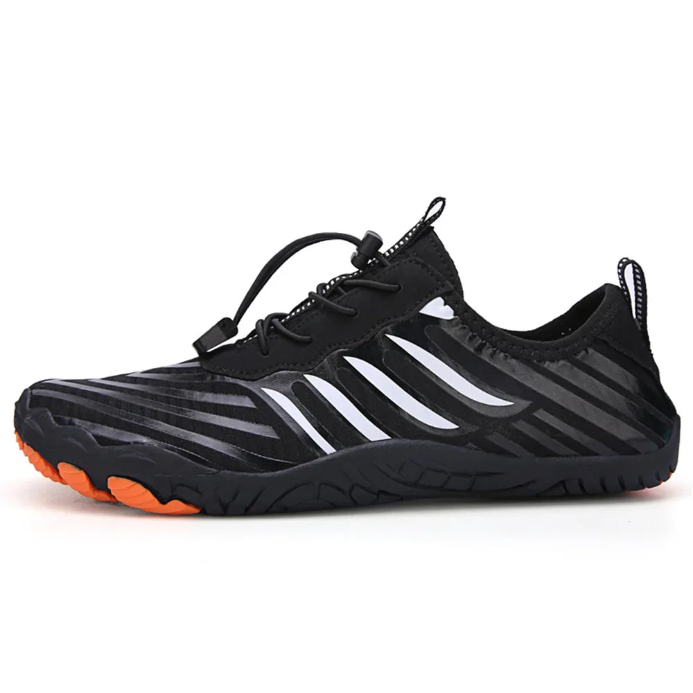 NOUVEAU RICHE Unisex Wasserdichte Barfußschuhe Zum Schwimmen Wandern Strand Schwarz 1