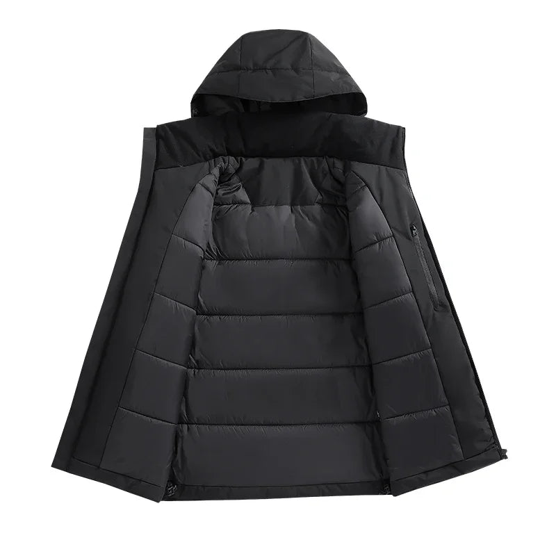 NOUVEAU RICHE Herren Regenjacke – Lässige Wasserdichte Jacke mit Kapuze und Modernem Design