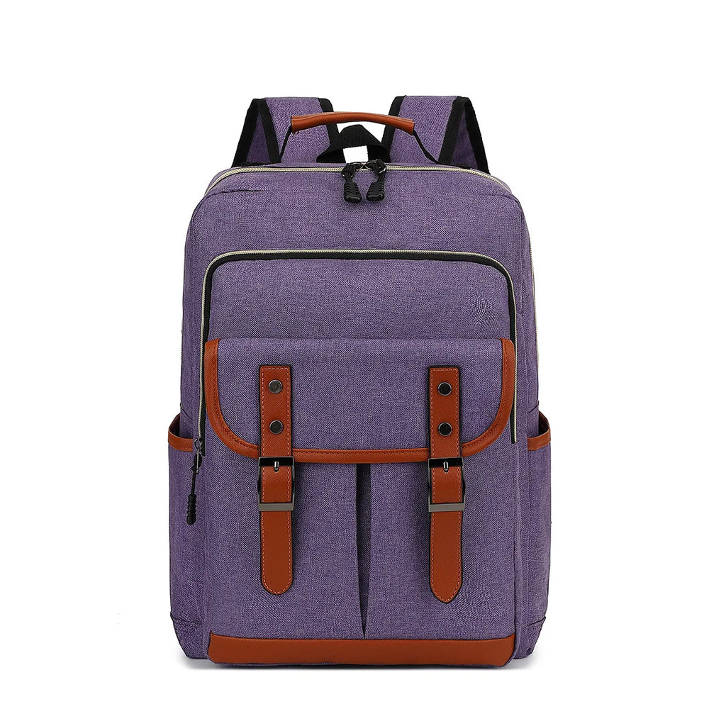 NOUVEAU RICHE Unisex Vintage Wasserdichter Rucksack Groß Für Reisen - Backpack Lila