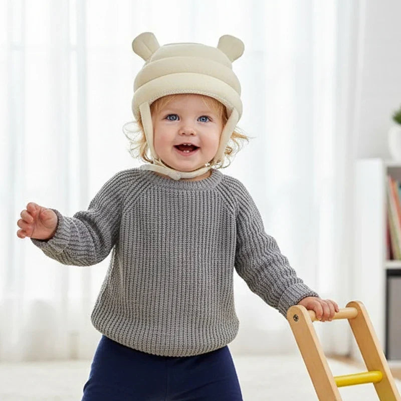 Baby 360 Kopfschutzhelm - Atmungsaktive Sturzschutzkappe zum Laufen & Krabbeln