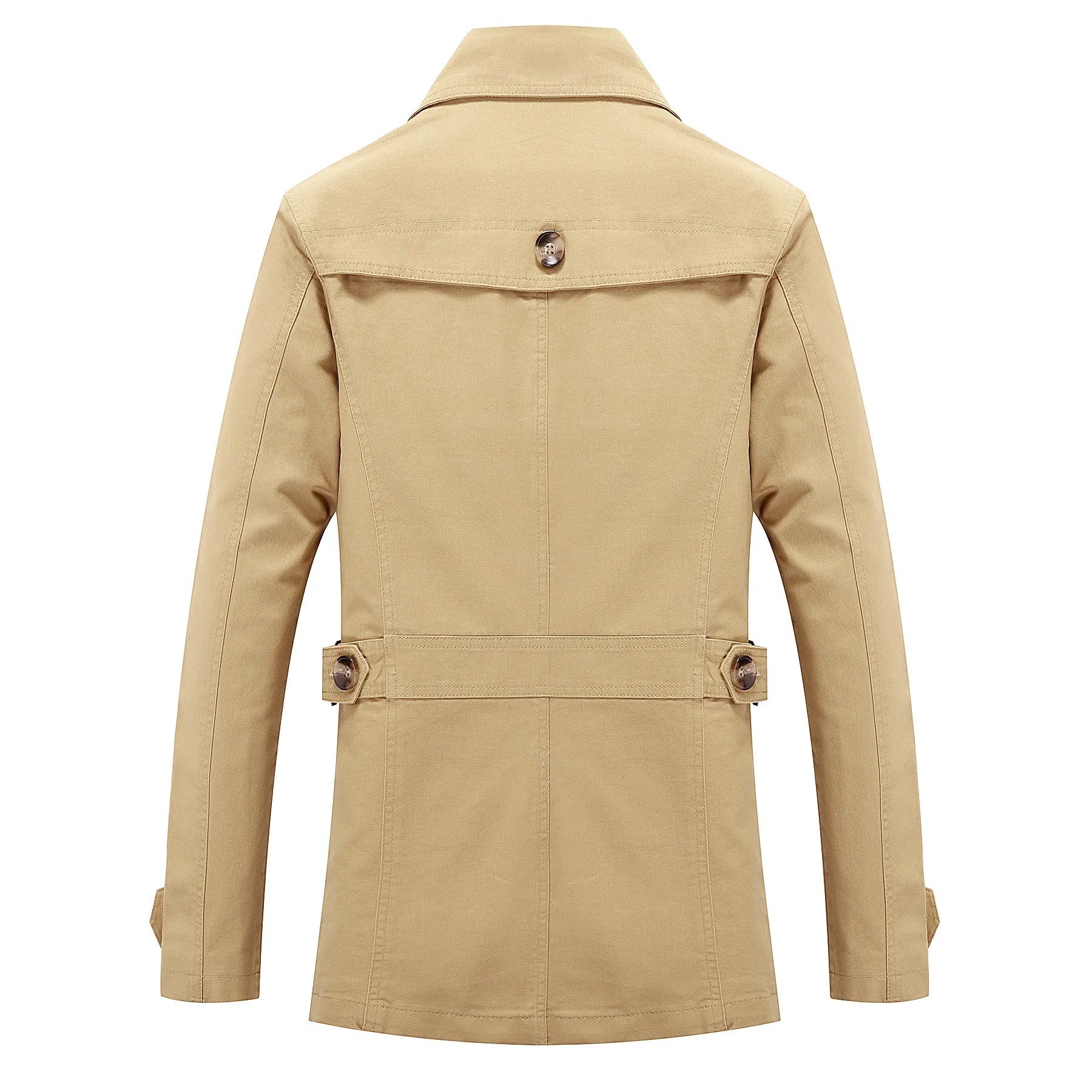 NOUVEAU RICHE Herren Stylischer Langer Herbst-Trenchcoat Für Offizielle