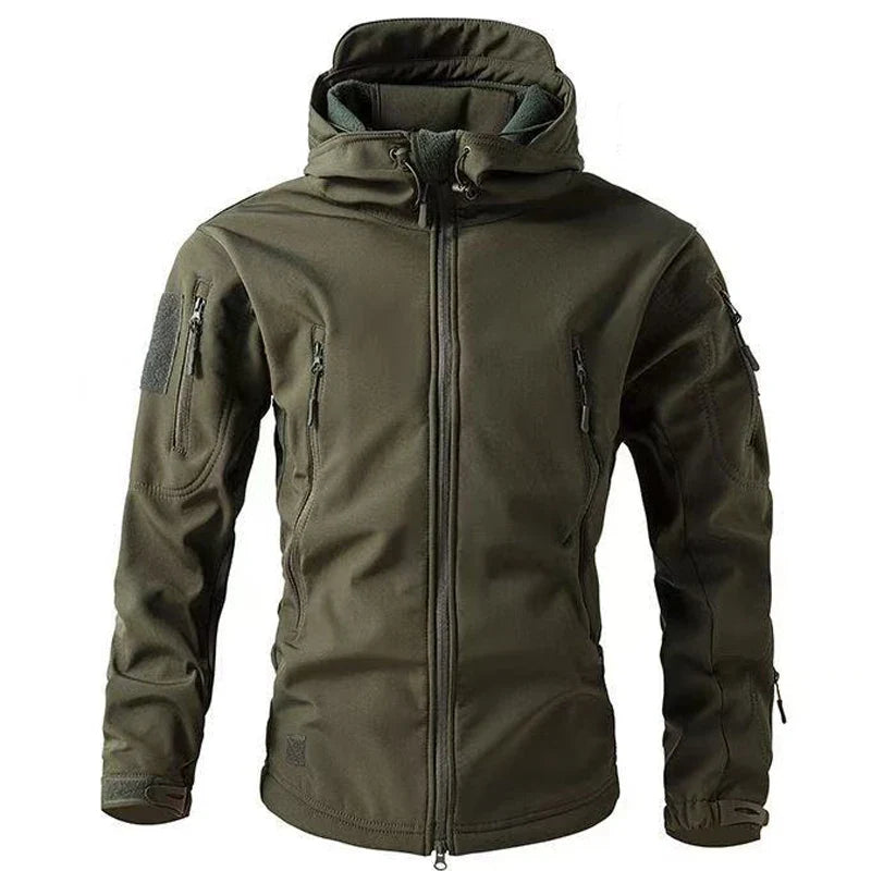 NOUVEAU RICHE Herren Regenjacke – Wasserdichte Oberbekleidung mit Windabweisendem Design Grün
