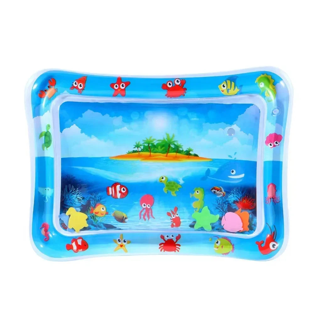NOUVEAU RICHE Aufblasbare Baby-Bauchlage-Wassermatte - Sensorik-Spielmatte & Entwicklungs-Aktivitätsspielzeug für Babys 2