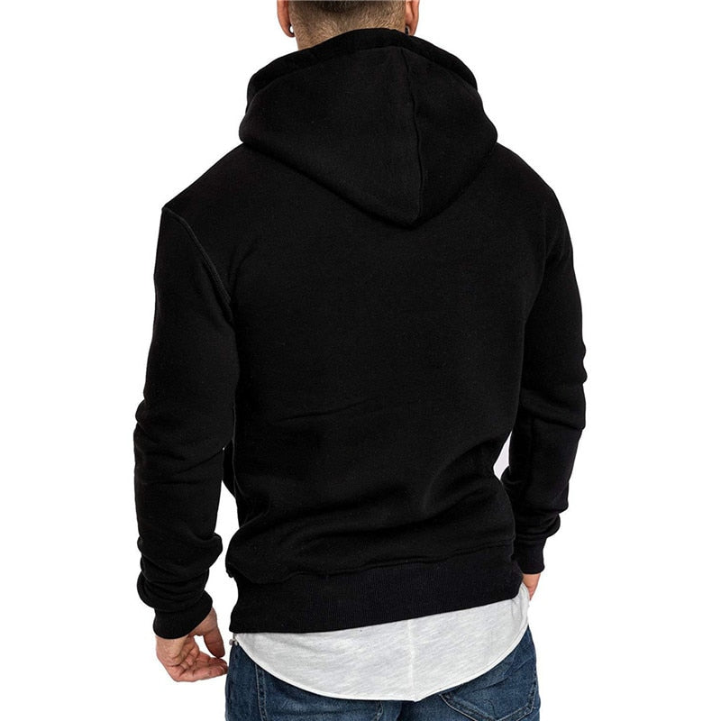 NOUVEAU RICHE Ranches | Legerer Hoodie für Herren - Mit Känguru-Tasche und weißem Kordelzug