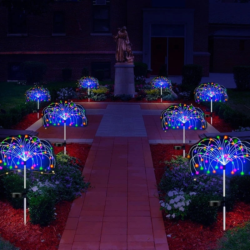 NOUVEAU RICHE Solar-LED-Stimmungsbeleuchtung für Gartenwege und Außendekorationen