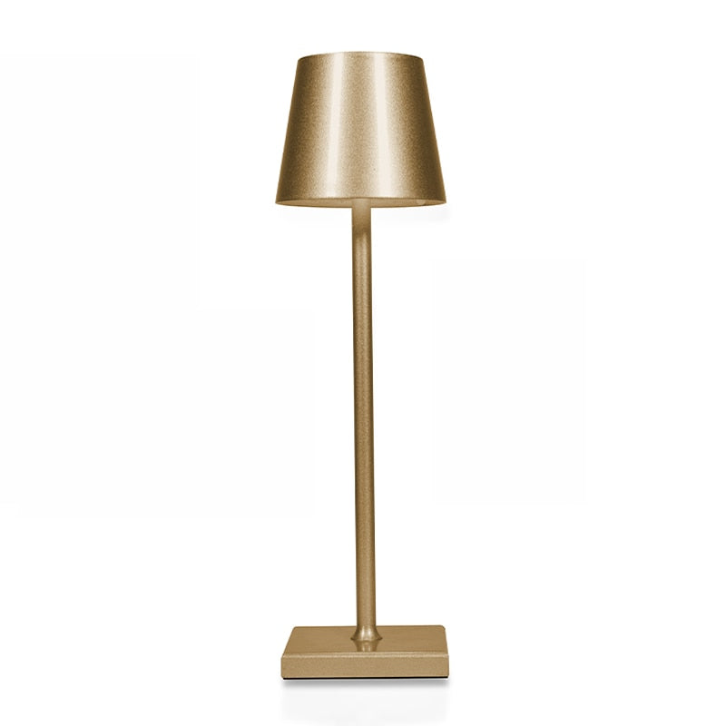 NOUVEAU RICHE Kabellose Tischleuchte Wiederaufladbar Modernes Design Gold