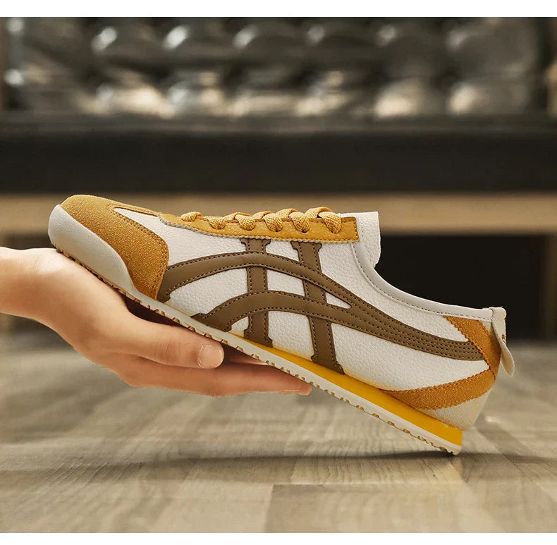NOUVEAU RICHE Damen und Herren Geometrische Sommer-Sneakers Gummisohle